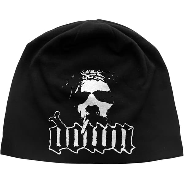 Down Unisex Vuxen Ansiktslogotyp Mössa En Storlek Svart/Vit Black/White One Size