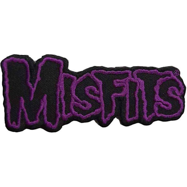 Misfits Logo Bordered Patch One Size Svart/Lila Black/Purple One Size