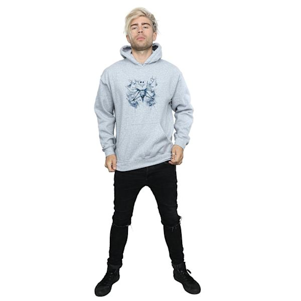 Disney Herr Nightmare Before Christmas Färgspray Carers Hoodie Sports Grey S