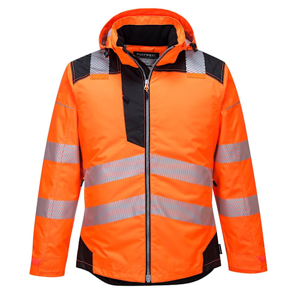 Portwest Herr PW3 Varsel Vinterjacka 4XL Orange/Svart Orange/Black 4XL