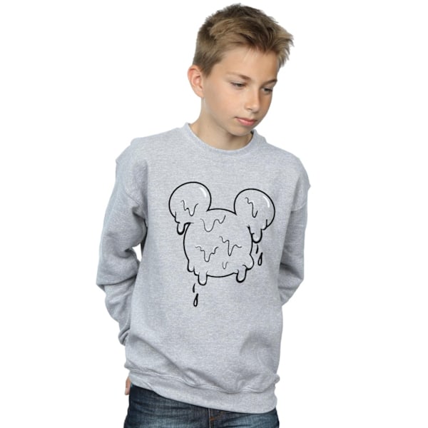 Disney Boys Mickey Mouse Glass Head Sweatshirt 9-11 år S Sports Grey 9-11 Years