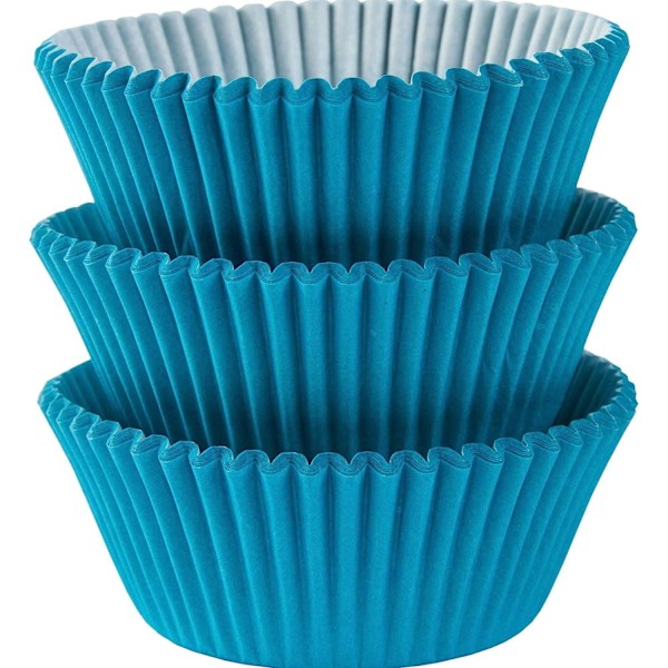 Amscan Fluted Cupcake Wrappers (100-pack) One Size Blå Blue One Size