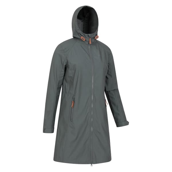 Mountain Warehouse Dam/Dam Ioana Lång Softshelljacka Green 22 UK