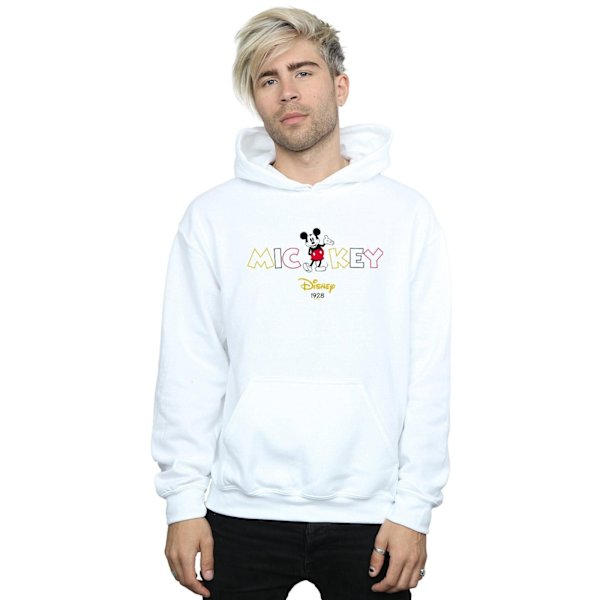 Disney Herr Mickey Mouse 1928 Hoodie XXL Vit White XXL