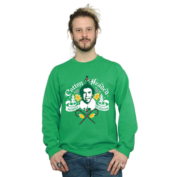 Elf Herr Headed Ninny Muggins Sweatshirt M Irländsk Grön Irish Green M