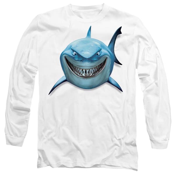 Hitta Nemo Unisex Vuxen Bruce Leende T-Shirt M Vit White M