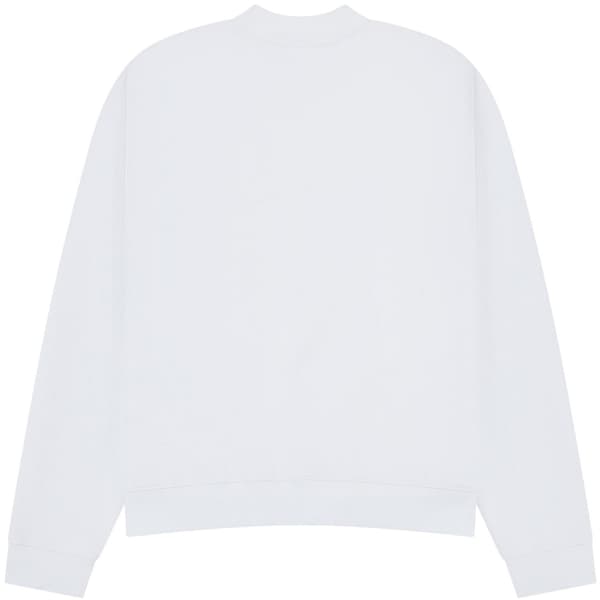 Casual Classics Unisex Premium Boxig Oversized Sweatshirt med Förlängd Halsringning för Vuxna White M