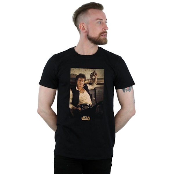 Star Wars Herr Han Solo Mos Eisley T-shirt 3XL Svart Black 3XL