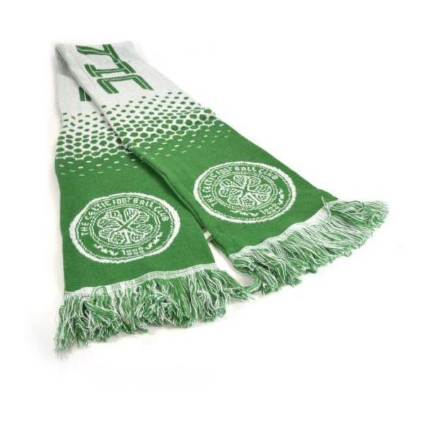 Celtic FC Official Football Fade Jacquard Scarf One Size Grön/ Green/White One Size