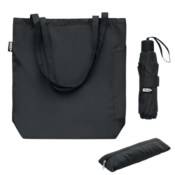 MidOcean Seattle RPET Hopfällbart Paraply Set One Size Svart Black One Size