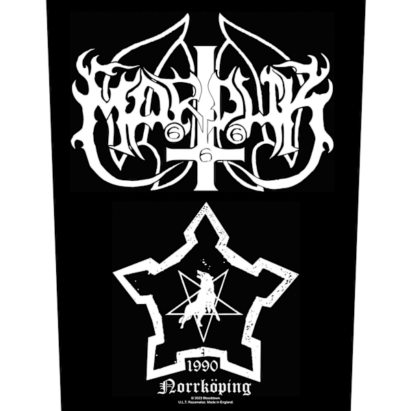 Marduk Norrkoping Sy-på Patch En Storlek Svart/Vit Black/White One Size