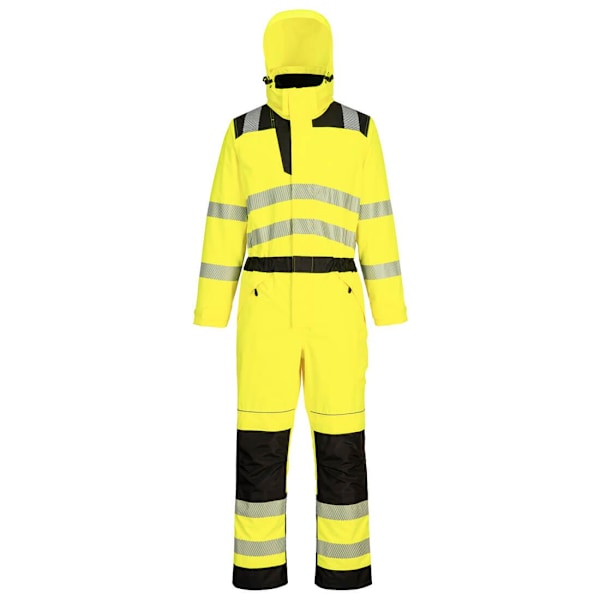 Portwest Unisex Vuxen PW3 Vattentät Hi-Vis Overall 44R Gul Yellow/Black 44R