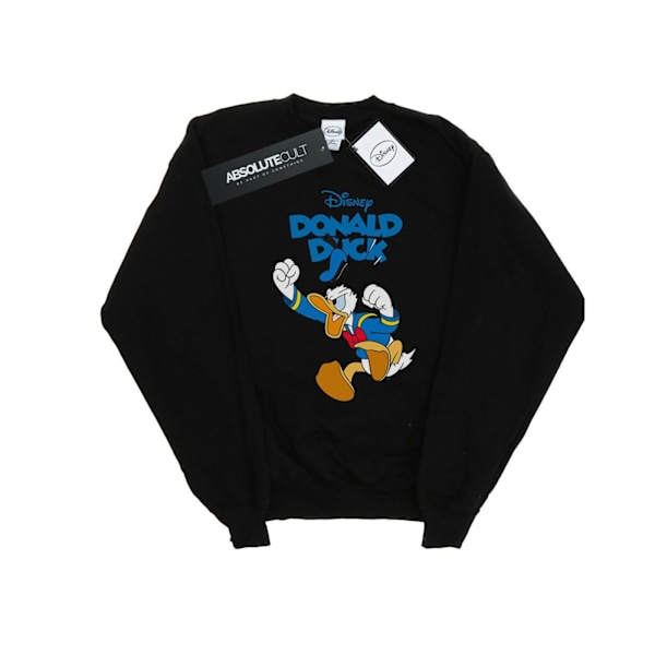 Disney Girls Donald Duck Furious Donald Sweatshirt 12-13 år Black 12-13 Years