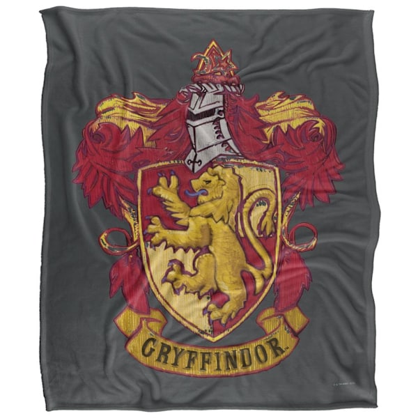 Harry Potter Gryffindor Broderad Vapenfilt One Size Multico Multicoloured One Size