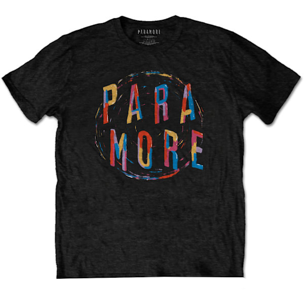 Paramore Unisex Adult Spiral Cotton T-Shirt XL Svart Black XL