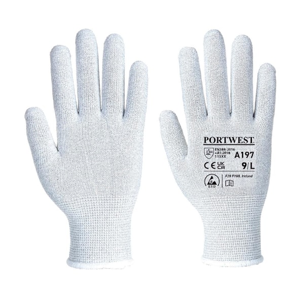 Portwest Unisex Vuxen Antistatiska Säkerhetshandskar L Grå Grey L