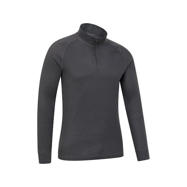 Mountain Warehouse Talus Zip Neck Långärmad Termotröja för Herr Grey XXL