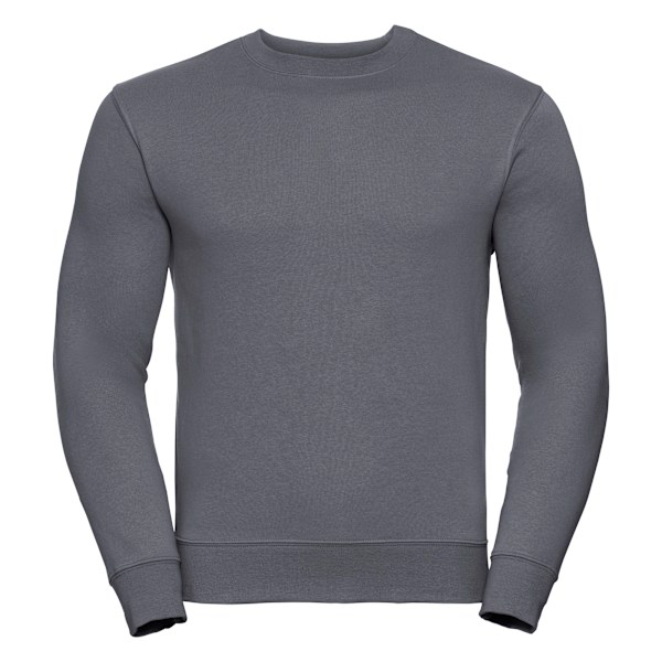 Russell Herr Authentic Sweatshirt (Smalare Passform) 4XL Convoy Grå Convoy Grey 4XL