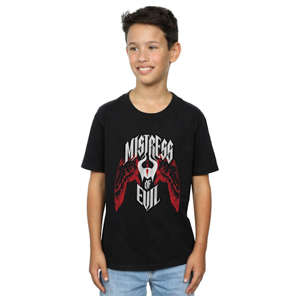 Disney Boys Maleficent Mistress Of Evil Wings T-Shirt 5-6 år Black 5-6 Years