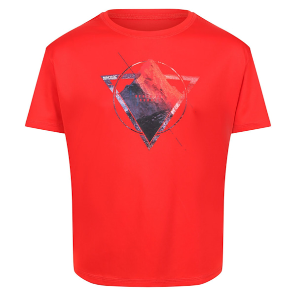 Regatta Alvarado VI Mountain T-shirt för barn 3-4 år F Fiery Red 3-4 Years