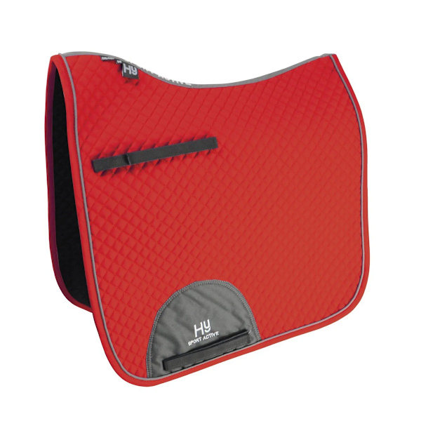 Hy Sport Active Dressage Hästschabrak Full Rosette Röd Rosette Red Full