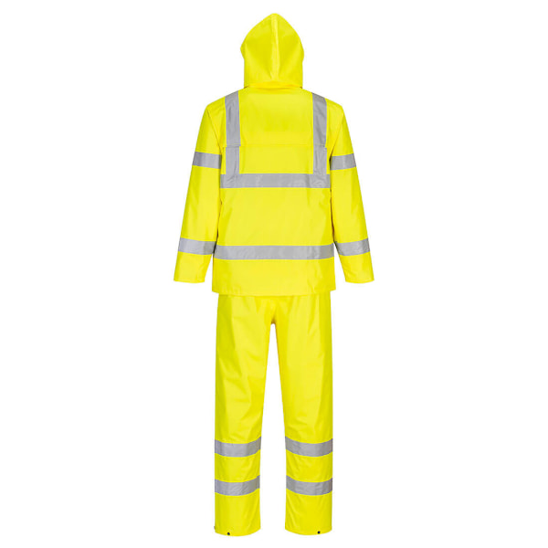 Portwest Unisex Vuxen Hi-Vis Packaway Regnställ L Gul Yellow L