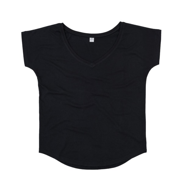 Mantis Dam/Dam Loose Fit V-ringad T-shirt S Svart Black S