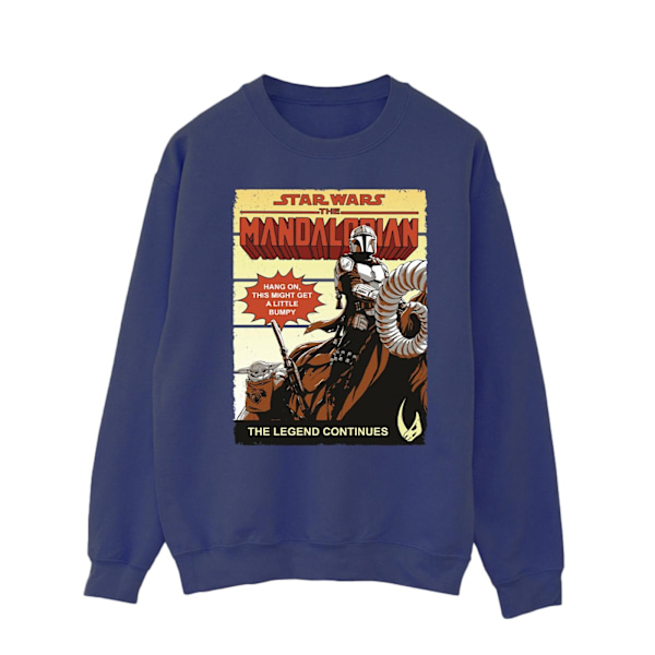 Star Wars The Mandalorian Herr Bumpy Ride Sweatshirt 5XL Marinblå B Navy Blue 5XL