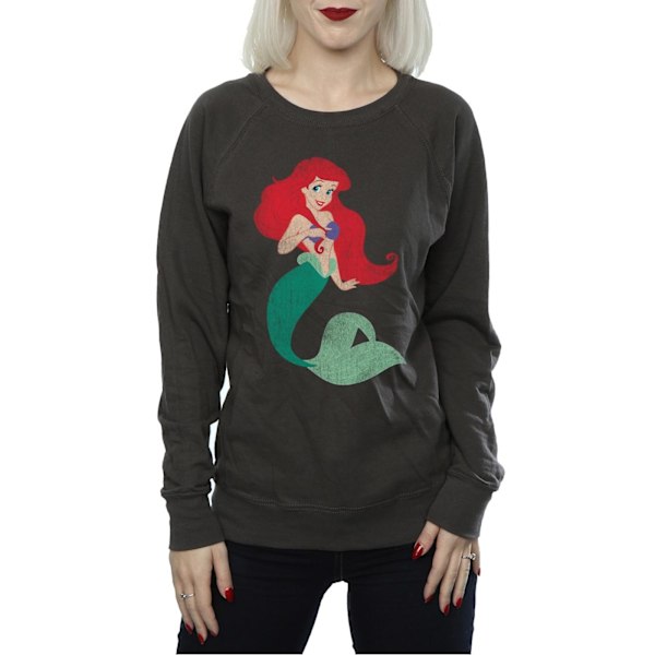 Disney Princess Damkläder/Dam Classic Ariel Sweatshirt M Light Light Graphite M