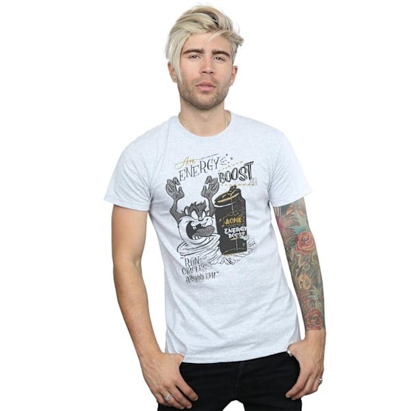 Looney Tunes Taz Energy Boost T-shirt XXL Sports Grey för män Sports Grey XXL