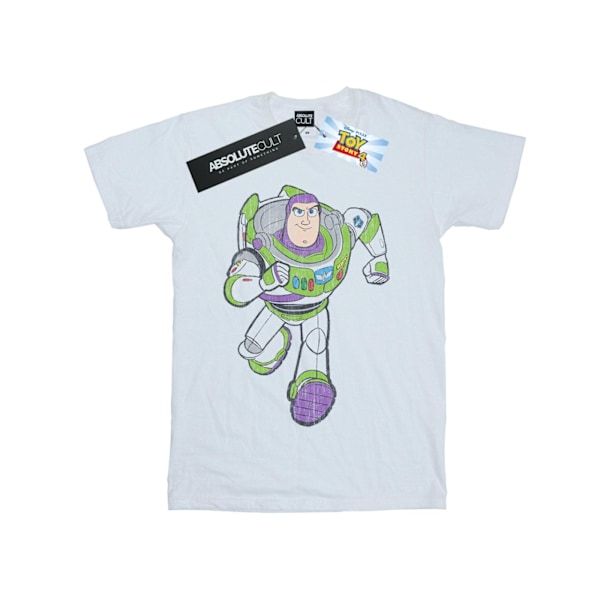 Disney Herr Toy Story 4 Klassisk Buzz Lightyear T-shirt 3XL Vit White 3XL