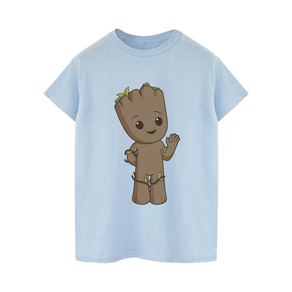 Marvel Dam/Kvinnor Jag Är Groot Söta Groot Bomull Pojkvän T-S Baby Blue M