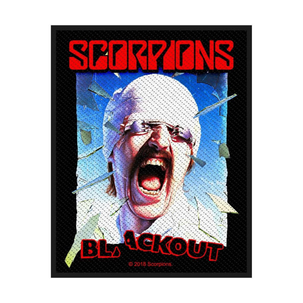 Scorpions Blackout Patch One Size Svart/Röd/Blå Black/Red/Blue One Size