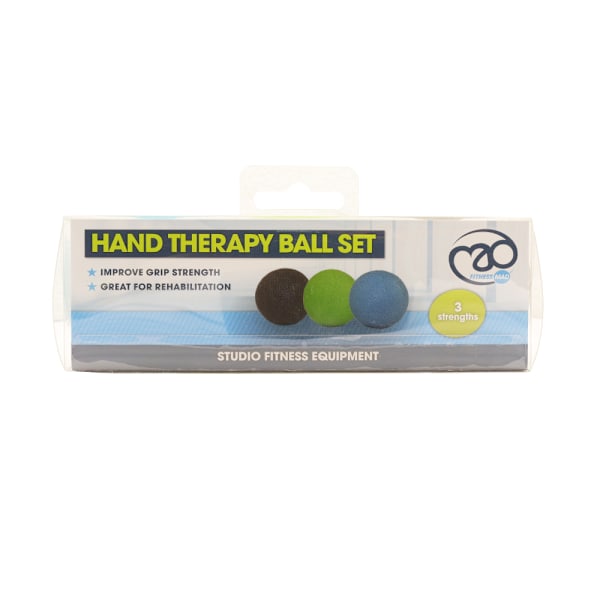 Fitness Mad Hand Therapy Ball (3-pack) One Size Blå/Grön/Grå Blue/Green/Grey One Size