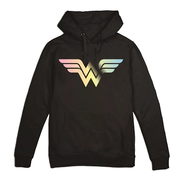 Wonder Woman Dam/Kvinnor Gradient Logo Hoodie M Svart Black M