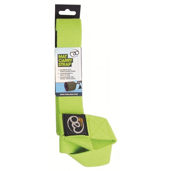 Fitness Mad Yoga Belt 2m Grön Green 2m