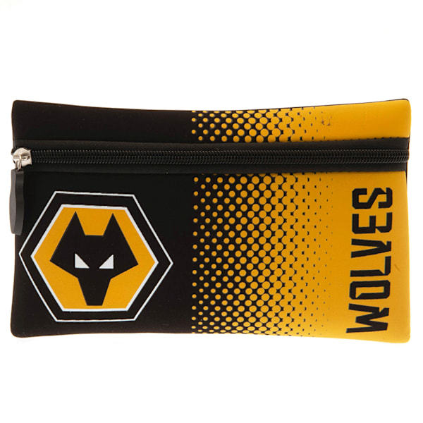 Wolverhampton Wanderers FC Prickig Tonad Pennfodral Storlek: One Size Gul Yellow/Black One Size