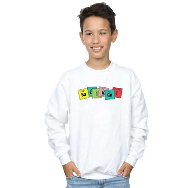 The Big Bang Theory Boys Bazinga Elements Sweatshirt 5-6 år White 5-6 Years