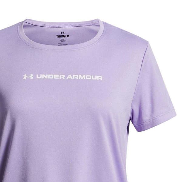 Under Armour Tech Wordmark Performance T-shirt för barn 7 Purple 7-8 Years