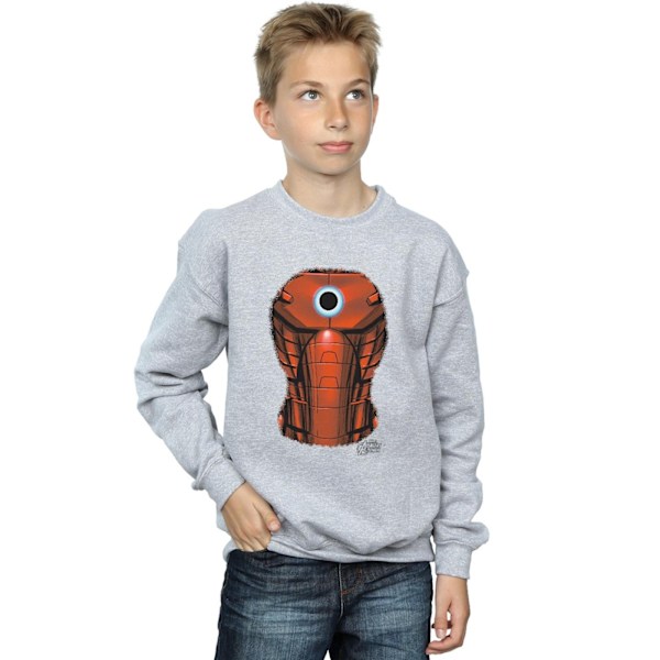 Marvel Boys Iron Man Chest Burst Sweatshirt 5-6 år Sports Grå Sports Grey 5-6 Years