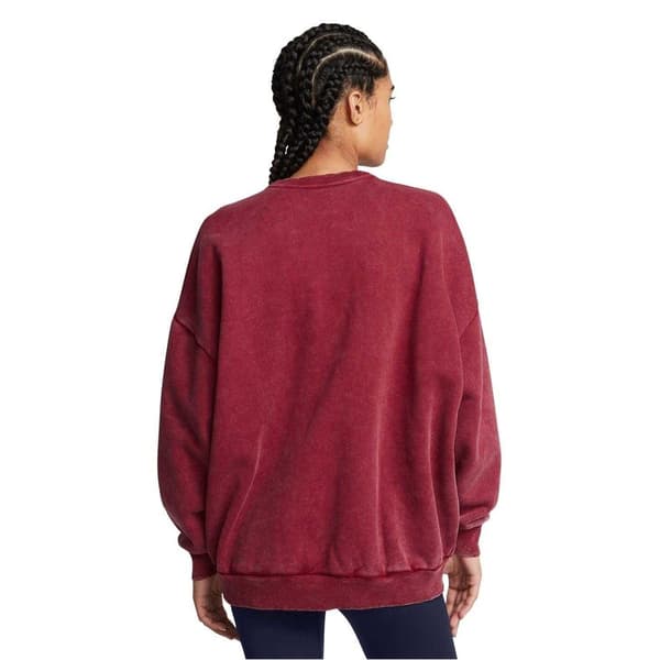 Under Armour Unisex Vuxen Crew Neck Oversized Sweatshirt 10 UK Red 10 UK