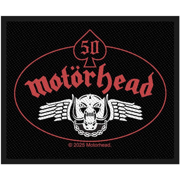 Motorhead Skull Wing Patch One Size Svart/Röd Black/Red One Size