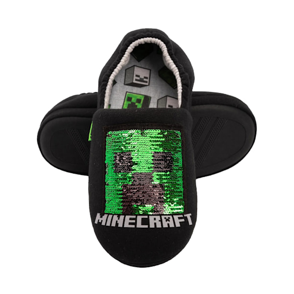 Minecraft Pojkar Sekvens Tofflor 13 UK Barn Svart/Röd/Grön Black/Red/Green 13 UK Child