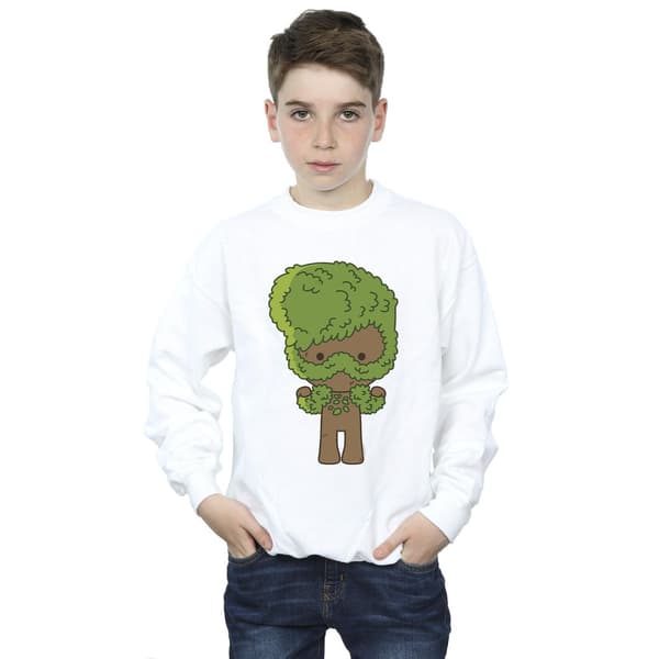 Marvel Pojkar I Am Groot Chibi Flex Tröja 7-8 År Vit White 7-8 Years