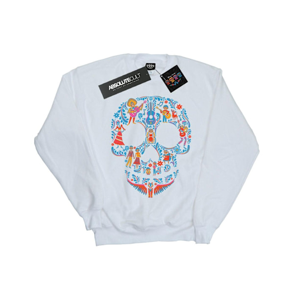 Disney Girls Coco Skull Pattern Sweatshirt 9-11 år Vit White 9-11 Years