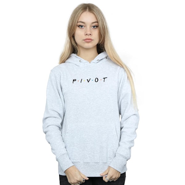 Friends Dam/Kvinnor Pivot Logo Hoodie S Sports Grey Sports Grey S