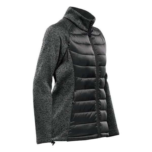 Stormtech Dam/Kvinnor Narvik Hybrid Soft Shell Jacka XL Svart Black/Dolphin/Heather XL