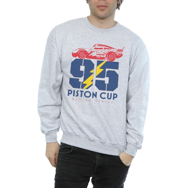 Disney Cars Piston Cup 95 Sweatshirt S Sports Grey för män Sports Grey S
