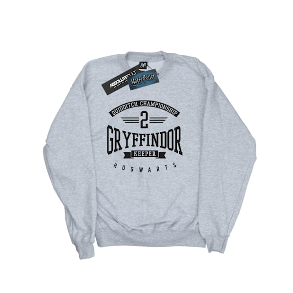 Harry Potter Pojkar Gryffindor Keeper Sweatshirt 9-11 År Sport Sports Grey 9-11 Years