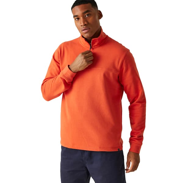 Regatta Agilno Half Zip Fleecetröja för män M Rostorange Rusty Orange M